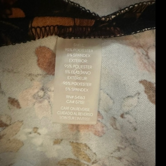 Karl Lagerfeld Paris Women’s Floral Peplum Sleeve Midi Dress ~ Size 6 ~ NWT - Picture 9 of 10